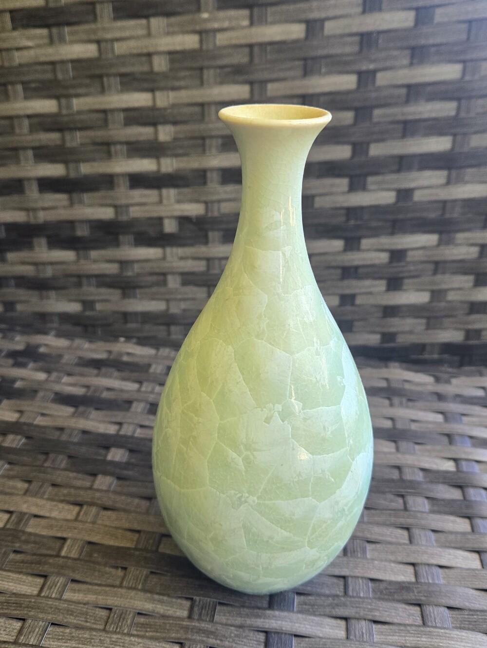 Ceramic Green Crackle Glaze Vase